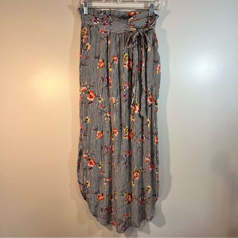 Potter's‎ Pot Floral And Striped Maxi Dress